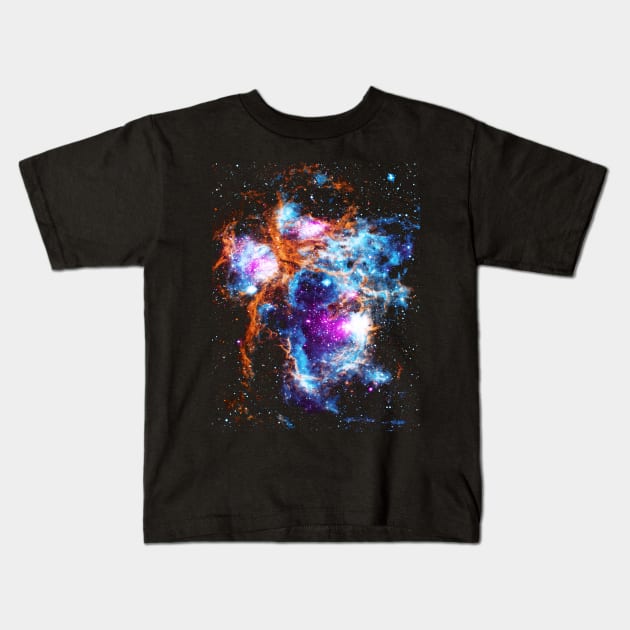 Cosmic Winter Kids T-Shirt by headrubble